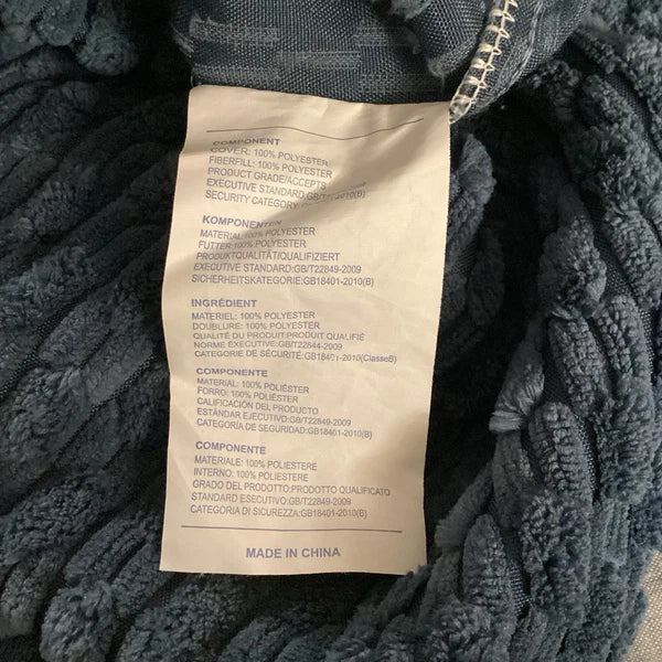 Corduroy Throw Pillowcase Set of 2 Soft Decorative Cushion Covers for Sofa Navy