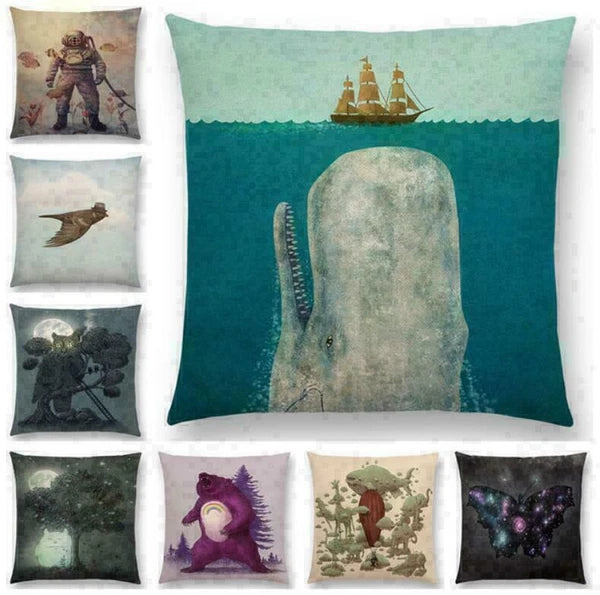 Decor cushion waist cover car Spaceman 18"*18"sofa pillow Home case