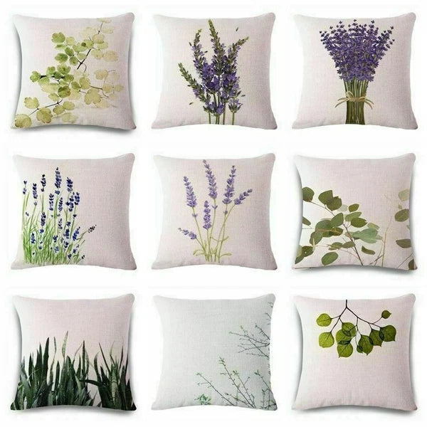 New Lavender Pillow Case Home Cover Cushion Sofa Decor Gift