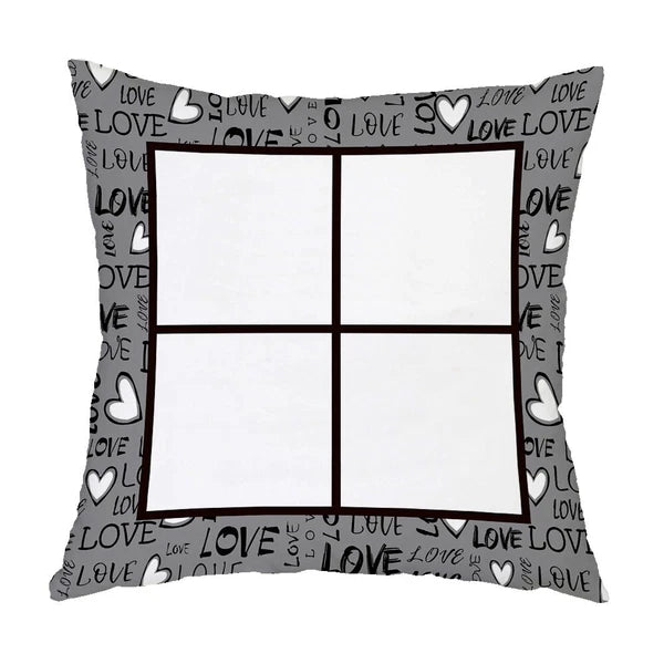DIY Love Gift Sofa Bed Polyester Soft Cushion Cover Sublimation Blank Home Decor