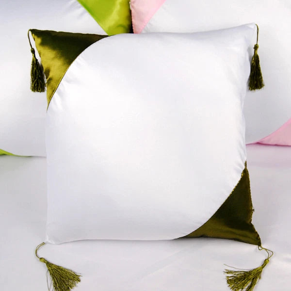4Pcs 16"x16" Sublimation Blank Throw Pillow Case Cover for Sofa Bed Car Decor