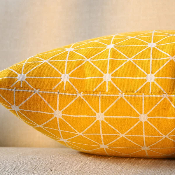 LINEN DOUBLE SIDE SQUARES CUSHION COVER PILLOW CASE HOME SOFA DECOR 18'' X 18''