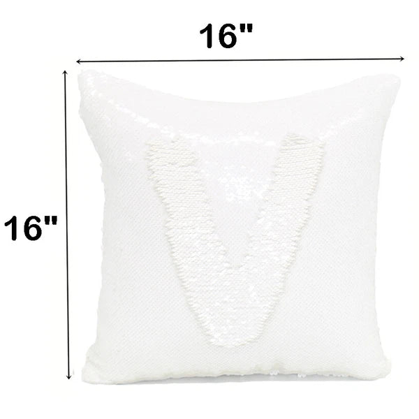 10Pcs Blank Reversible Sequin Pillowcase Home Sofa Car Decor for Sublimation New