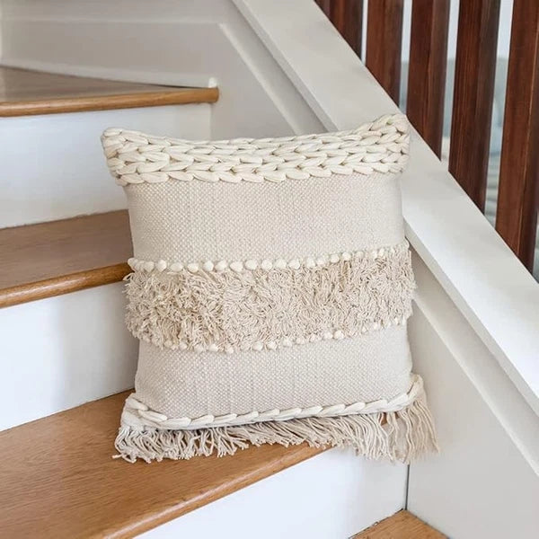 Vintage Woven Fringe Throw Pillow Case Home Decor Sofa Cushion case