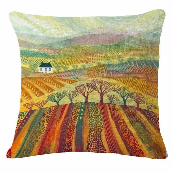 Decor Cushion Home Village Cover Sofa 18" Fashion Case Throw