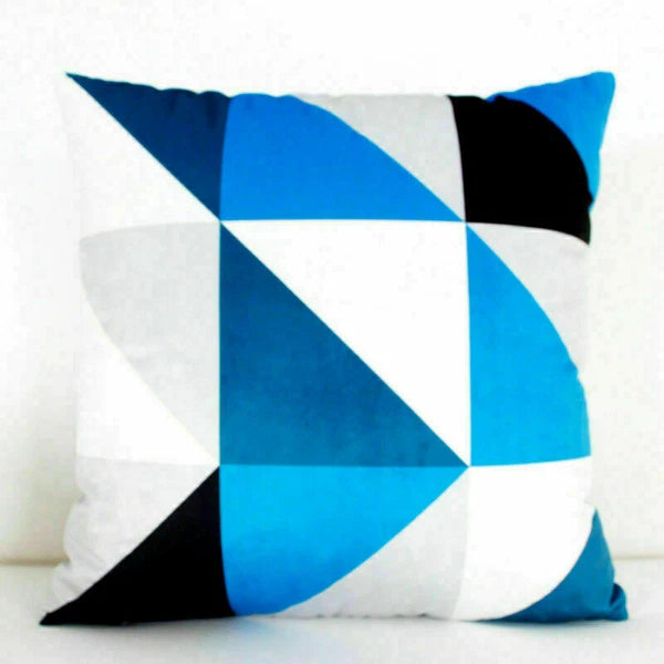 Cushion Sofa Throw Case Waist Geometric Cover Pattern Pillow Home