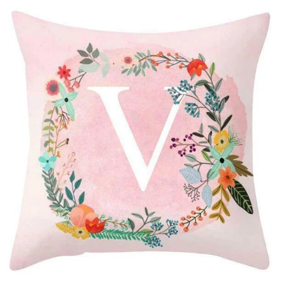 18inch Pink Letters Pillow Case Throw Sofa Home Decor Cushion Cover