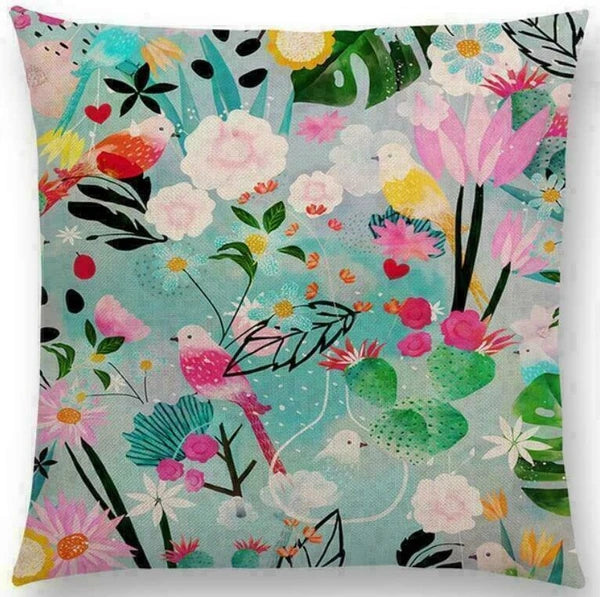 Cover Sofa Floral Case Cushion Pattern / Decor 18" pillow