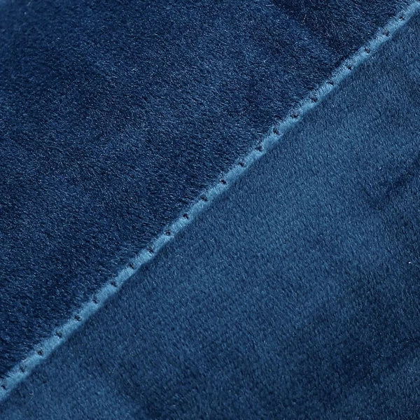 Velvet Throw Pillow Covers Set of 2 for Couch and Outdoor, 18x18 Inch, Blue