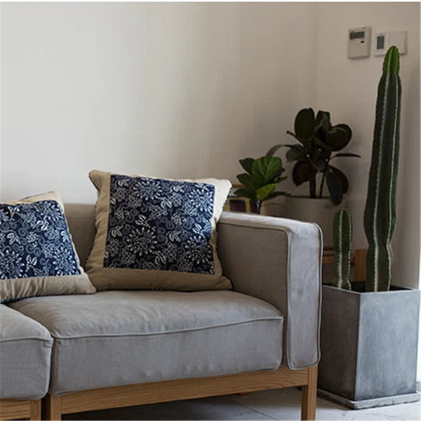 22x22 in Vintage Cotton Linen Throw Pillow Covers Case Sofa Bed Cushion Covers