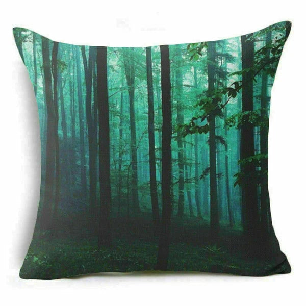 18'' Forest Plant pillow case sofa waist Home cover cushion Decor