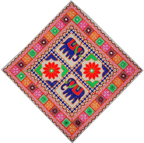 Boho Cushion pillow cases decorative cover sofa throw cotton Ari work Embroidery