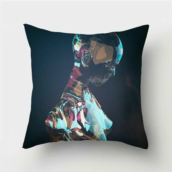 18'' Polyester Abstraction Sofa Pillow Case Cover Throw Waist Cushion Cover