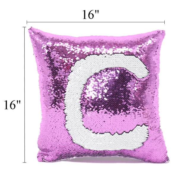 New Sublimation Blank Reversible Sequin Magic Pillowcase Home Sofa Car Decor