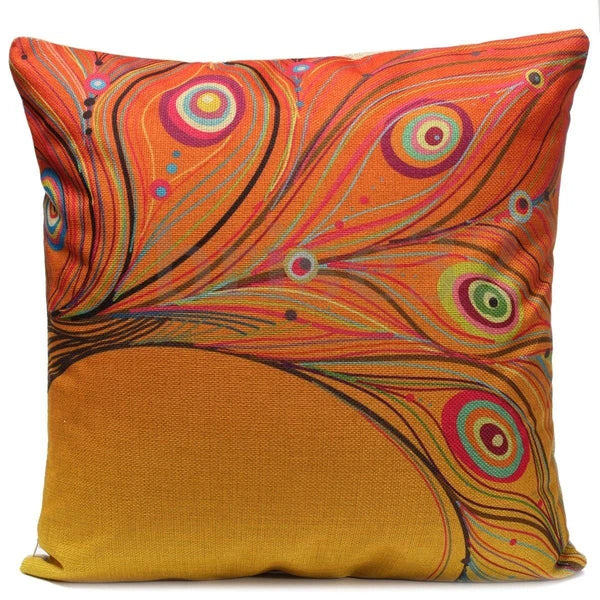 Leaves Feather   Cushion Cover Throw Pillow Case Home Sofa Car Decor