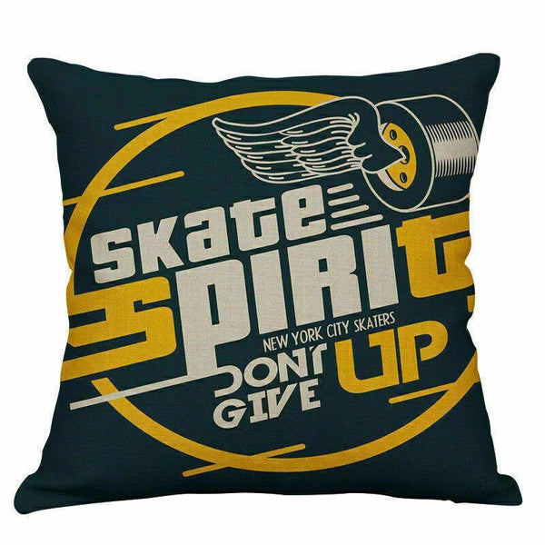 Sofa Cover Waist Cushion Home English Case Decor Alphabet Pillow