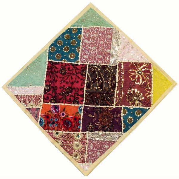 24" Patchwork Cotton Cushion Cover Decorative Throw Pillow Cover For Sofa/Bed