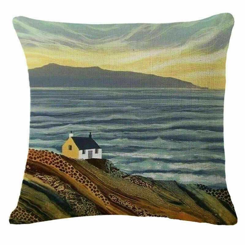 Decor Cushion Home Village Cover Sofa 18" Fashion Case Throw