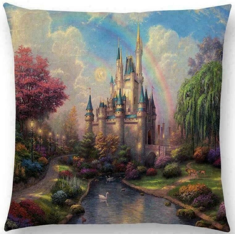 Scenery Country Sofa Decor Pillow Case Throw Cushion Cover Gift