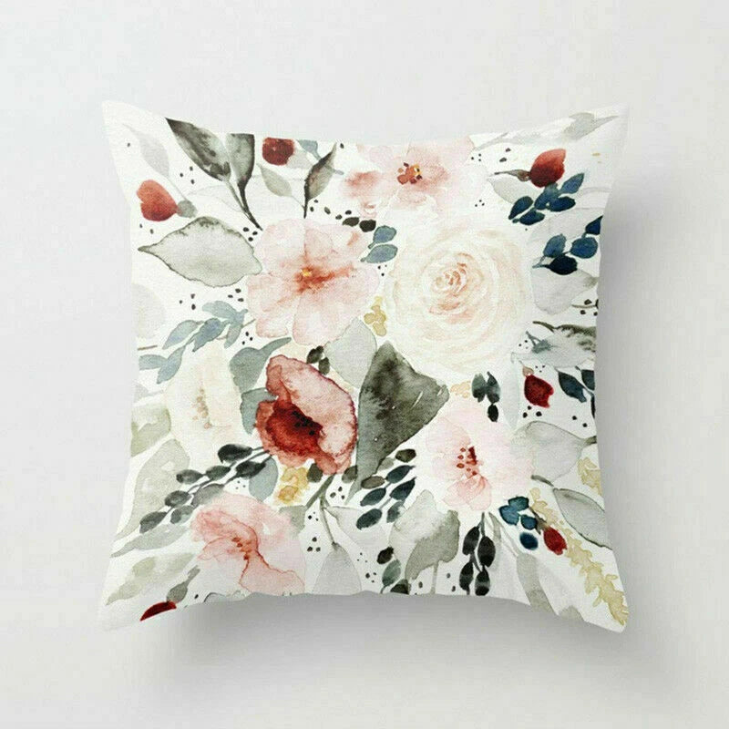 Rustic Flower 18inch Pillow Case Sofa Bed Cushion Cover Home Decor