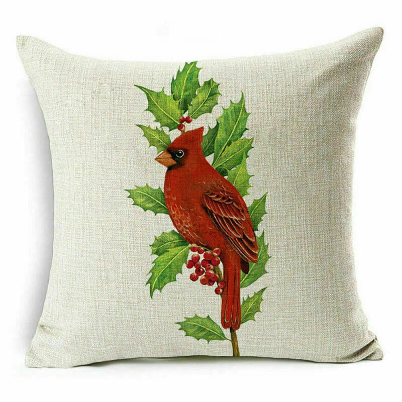 pillow Sofa Cover Reindeer Case Cushion Santa Christmas Throw Dear Claus Dog