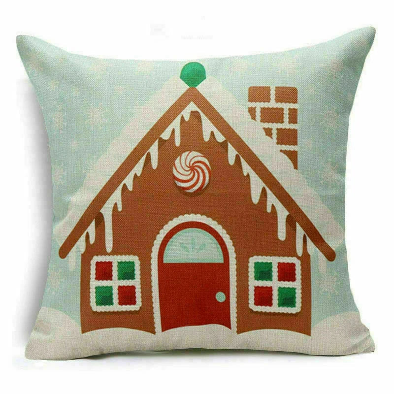 Decor Cushion 18" Pillow Cover Sofa Christmas Throw Style Home