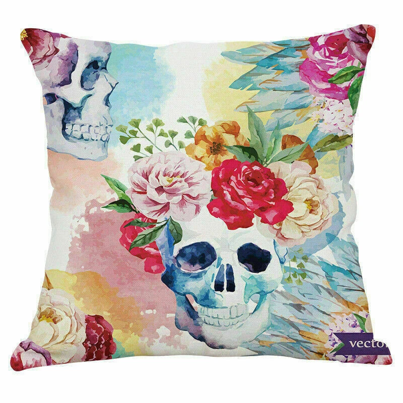 Decoration Cushion Cover Pillow Sofa Home Case Plants Office Green