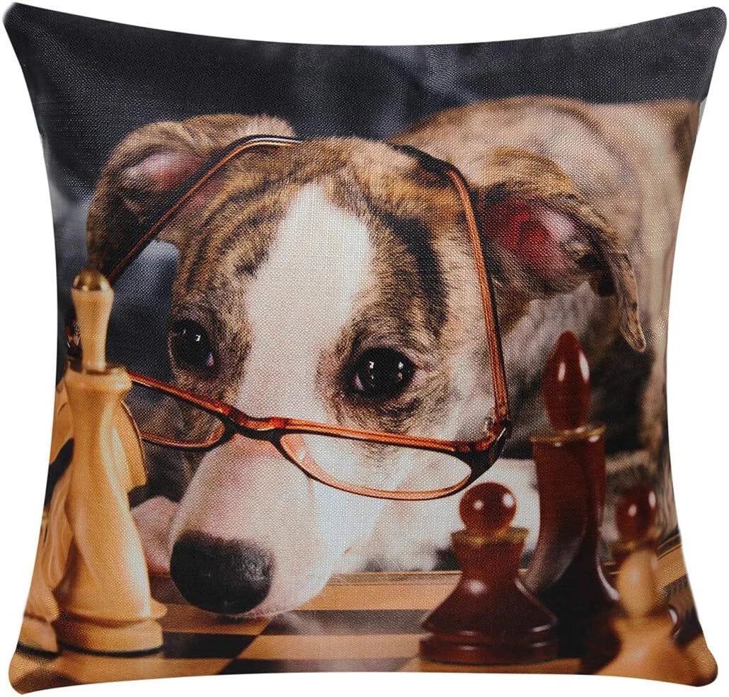 Cushion Cover Animal Print for Home Sofa Chair Bed Couch, Decorative Pillowcases