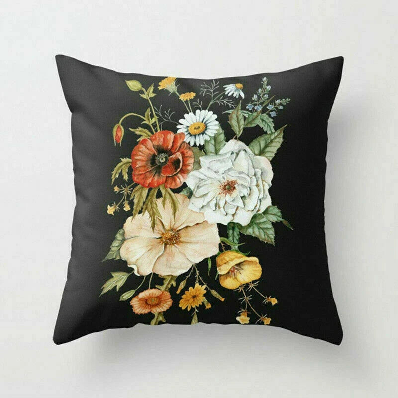 Rustic Flower 18inch Pillow Case Sofa Bed Cushion Cover Home Decor