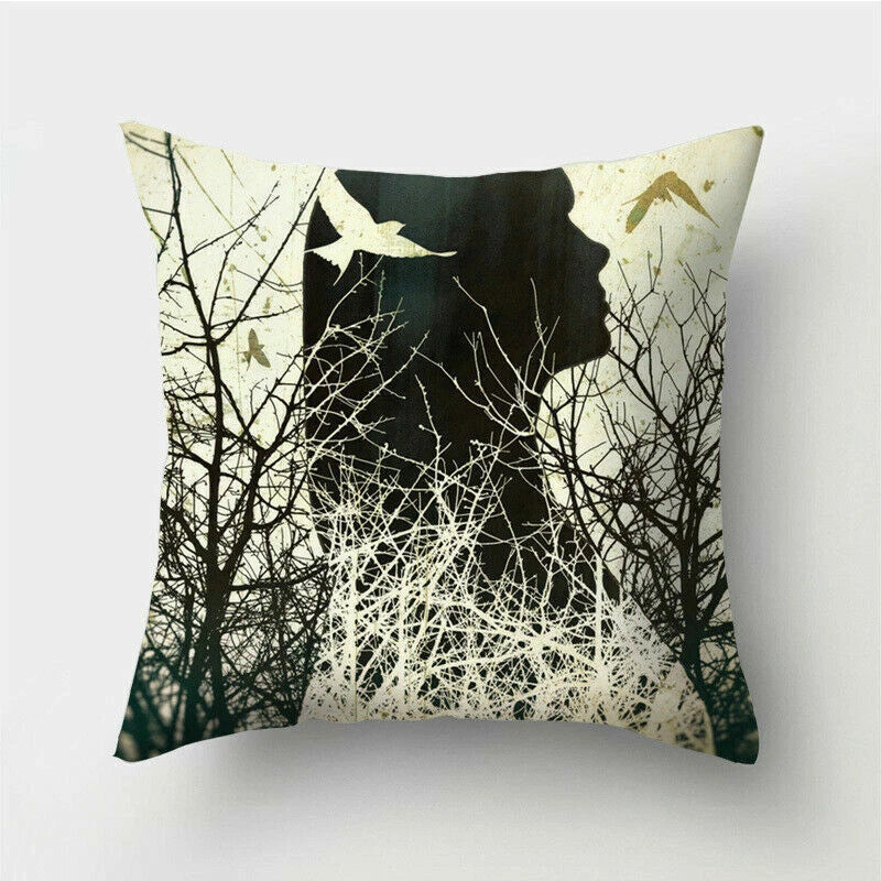 18'' Polyester Abstraction Sofa Pillow Case Cover Throw Waist Cushion Cover