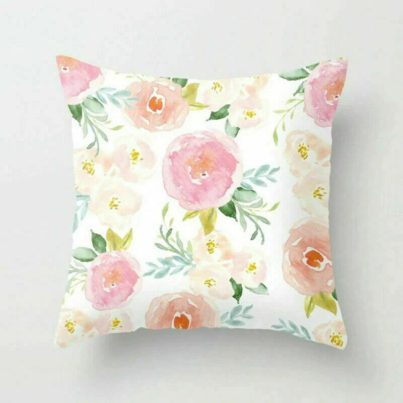 Rustic Flower 18inch Pillow Case Sofa Bed Cushion Cover Home Decor