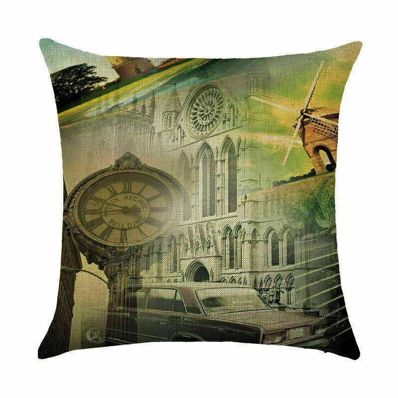 waist case building pillow Home cushion car Print cover cover DecorFamous sofa