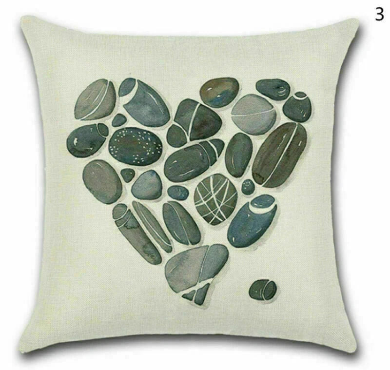 Decor Home Waist Stone Cover Feather Cushion Throw Pillow 18" Sofa Retro