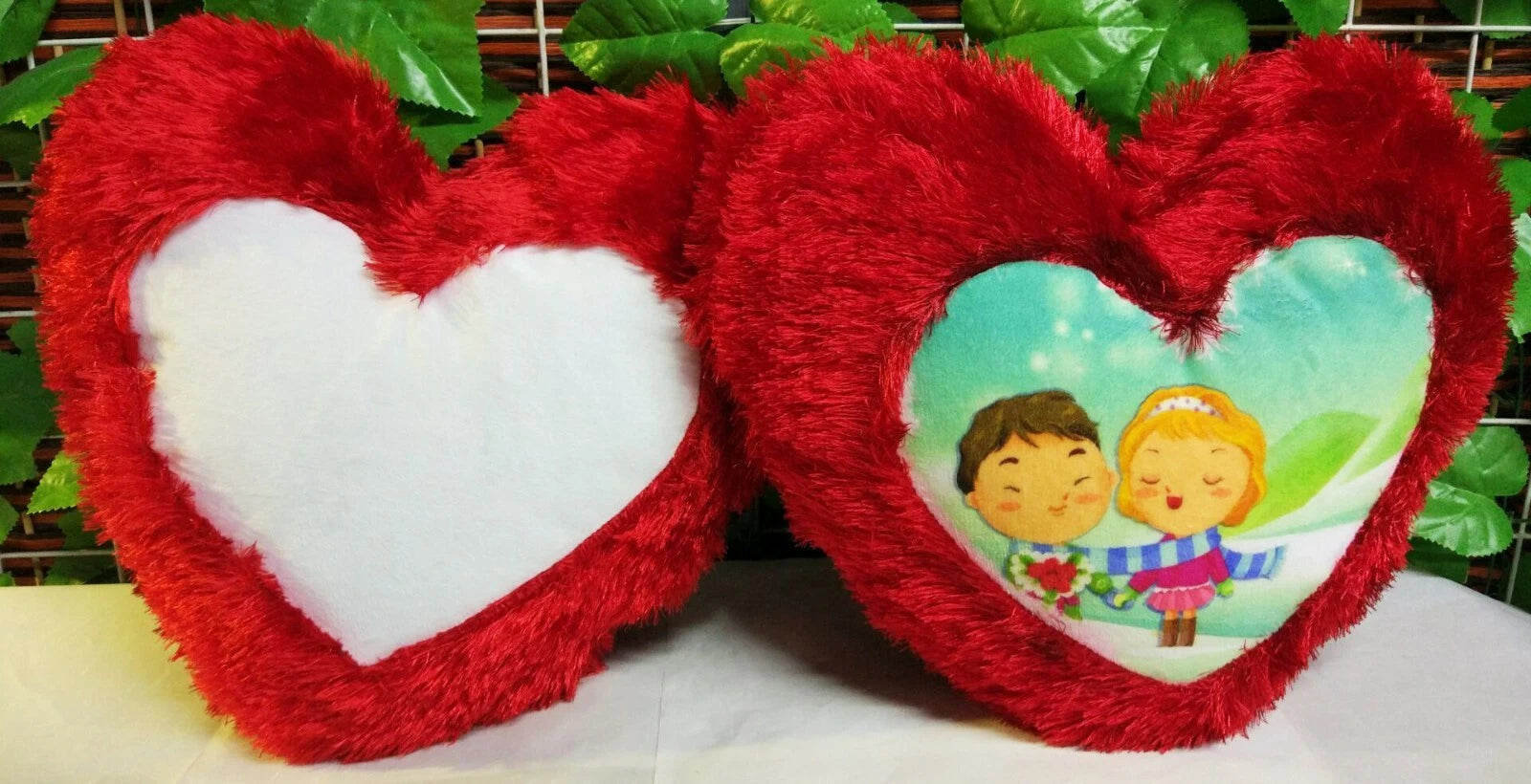 20Pcs Sublimation Fluffy Plush Blank Pillowcase Home Sofa Waist Cushion Cover
