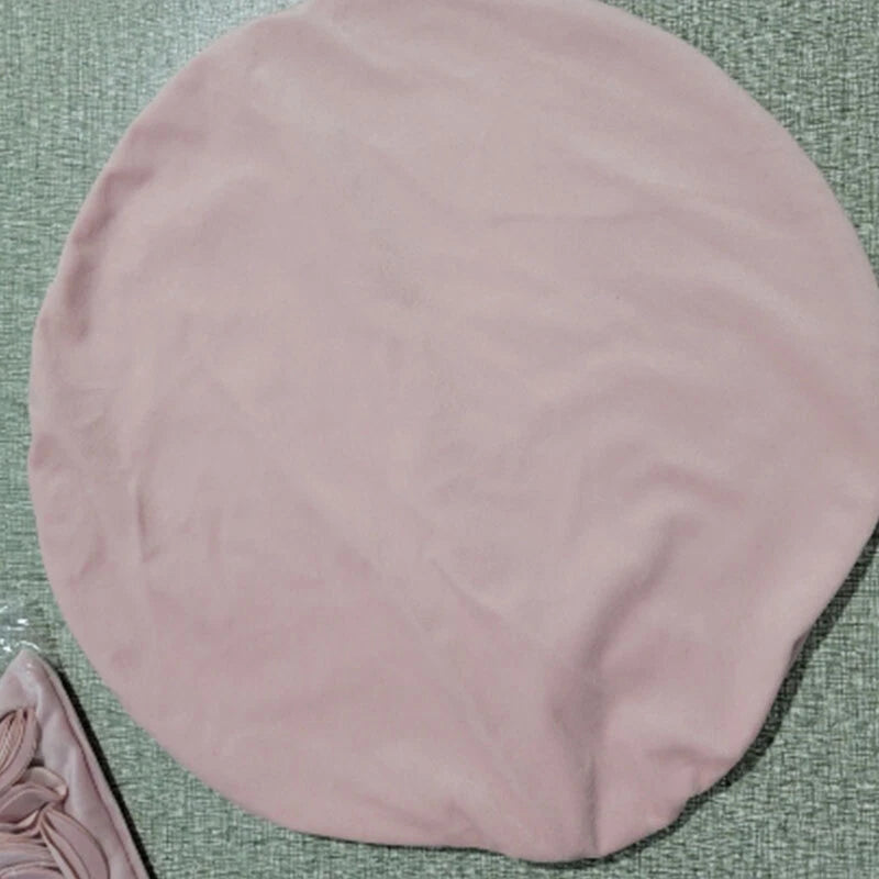 45cm Solid Color Round Cushion Cover Soft Velvet Pillowcase Home Sofa Bed Decor