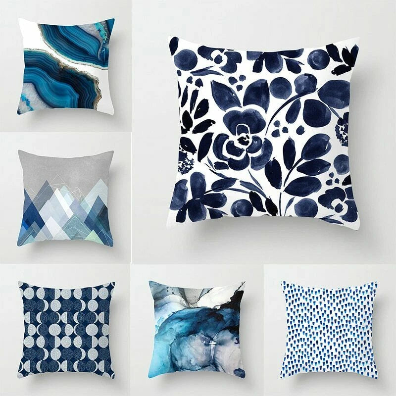 Super Soft Geometric Print Pillow Cases Art Cushion Covers for Sofa Pillowcases