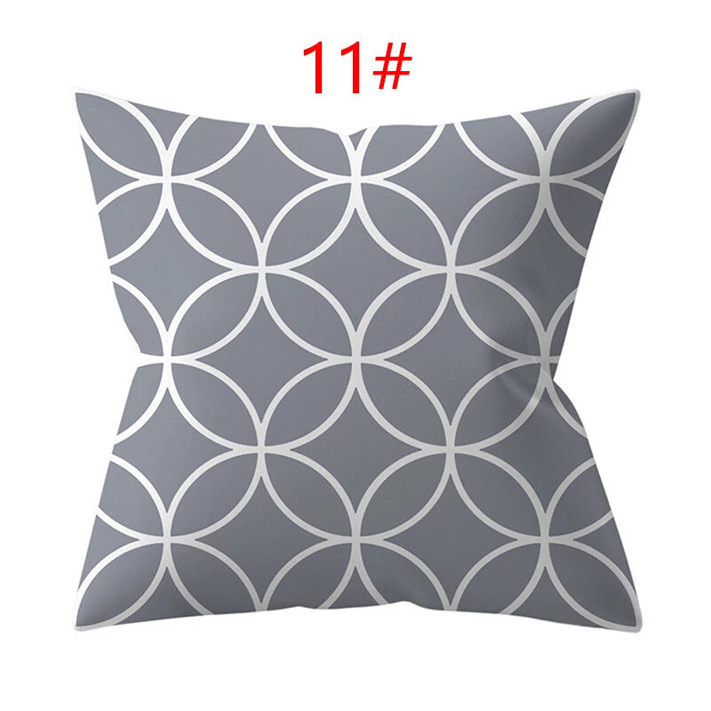 2025 Faux PU Leather Cushion Cover Throw Pillow Case Sofa Bed Home Decor