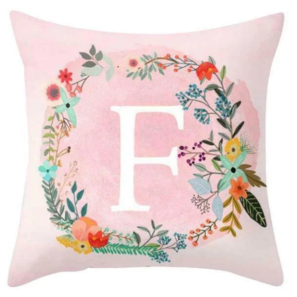 18inch Pink Letters Pillow Case Throw Sofa Home Decor Cushion Cover