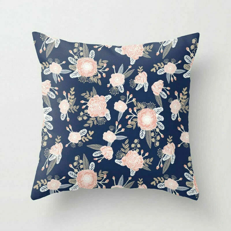 Rustic Flower 18inch Pillow Case Sofa Bed Cushion Cover Home Decor
