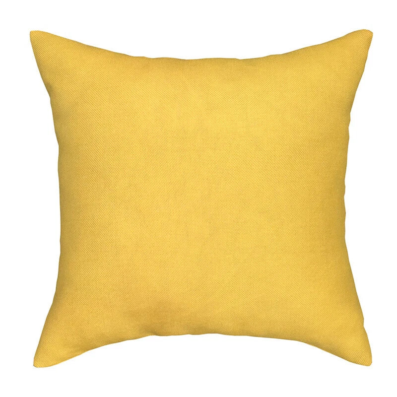 New 16*16" Plain Linen Cushion Cover Pillow Cases Home Sofa Decor Multicolor