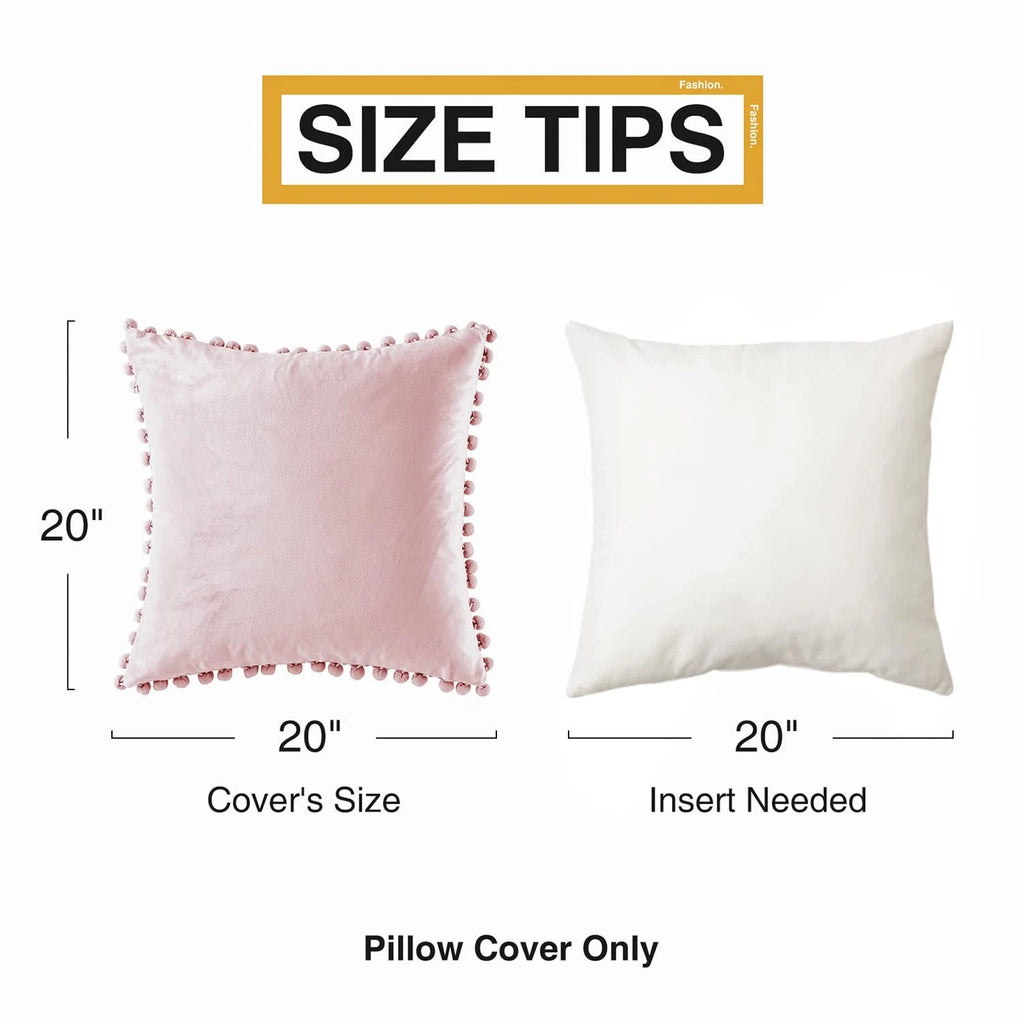 Top Finel Blush Pink Decorative Throw Pillow Covers for Couch Bed 20x20 Soft ...