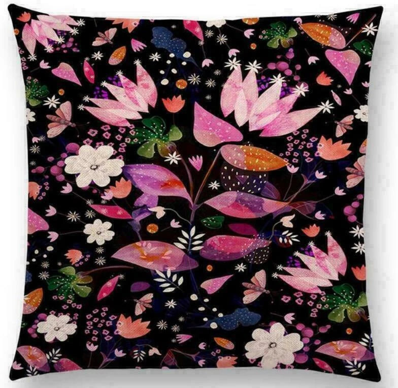 Cover Sofa Floral Case Cushion Pattern / Decor 18" pillow