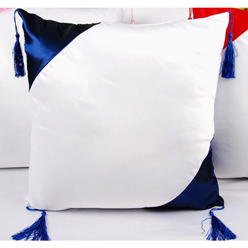 4Pcs 16"x16" Sublimation Blank Throw Pillow Case Cover for Sofa Bed Car Decor
