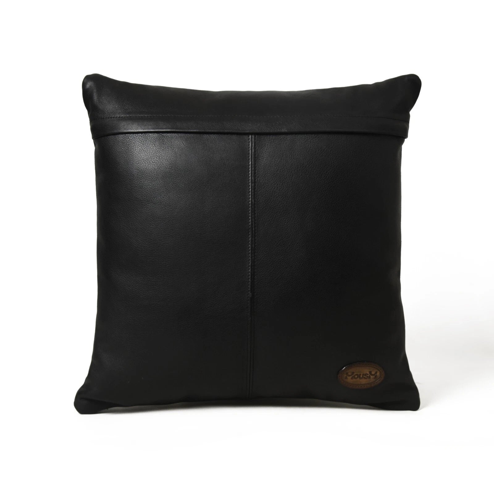 MOUSM Leather Parallel Lines Throw Pillow Covers Cushion for Sofa Couch 18x18"