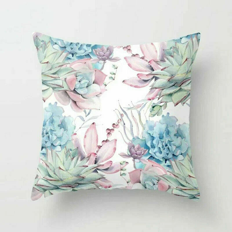Rustic Flower 18inch Pillow Case Sofa Bed Cushion Cover Home Decor