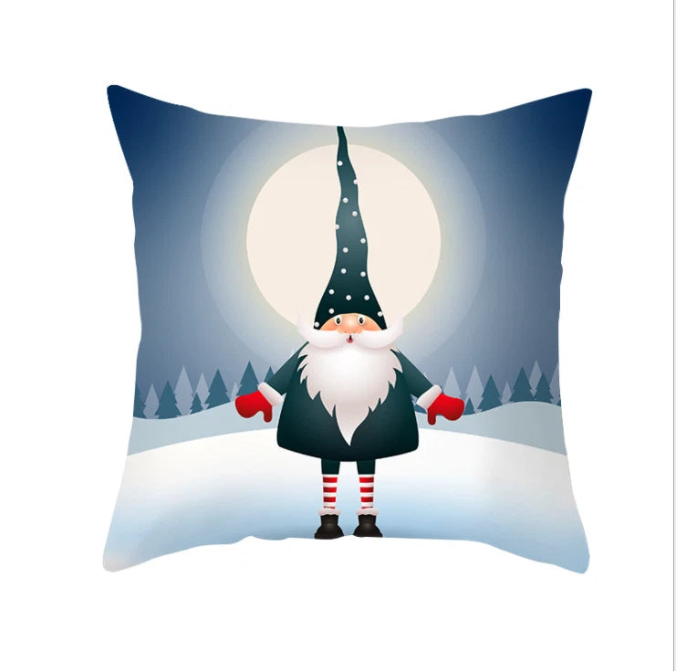 2024 NEW CHRISTMAS NEW YEAR POLYESTER CUSHION COVER PILLOW CASE HOME SOFA DECOR