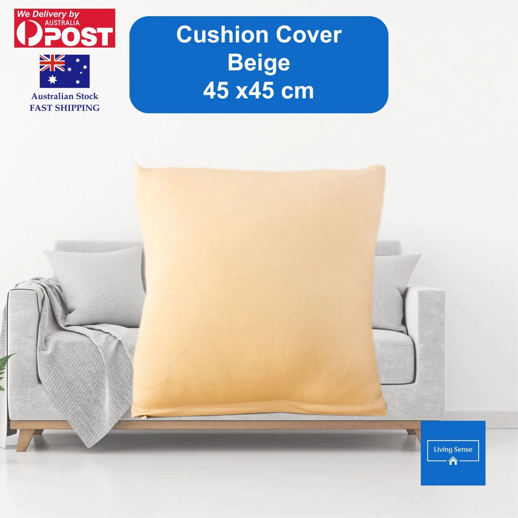 Sofa Cushion Cover 45x45cm Plain Solid Colour Throw Pillow Case Cushion Cases