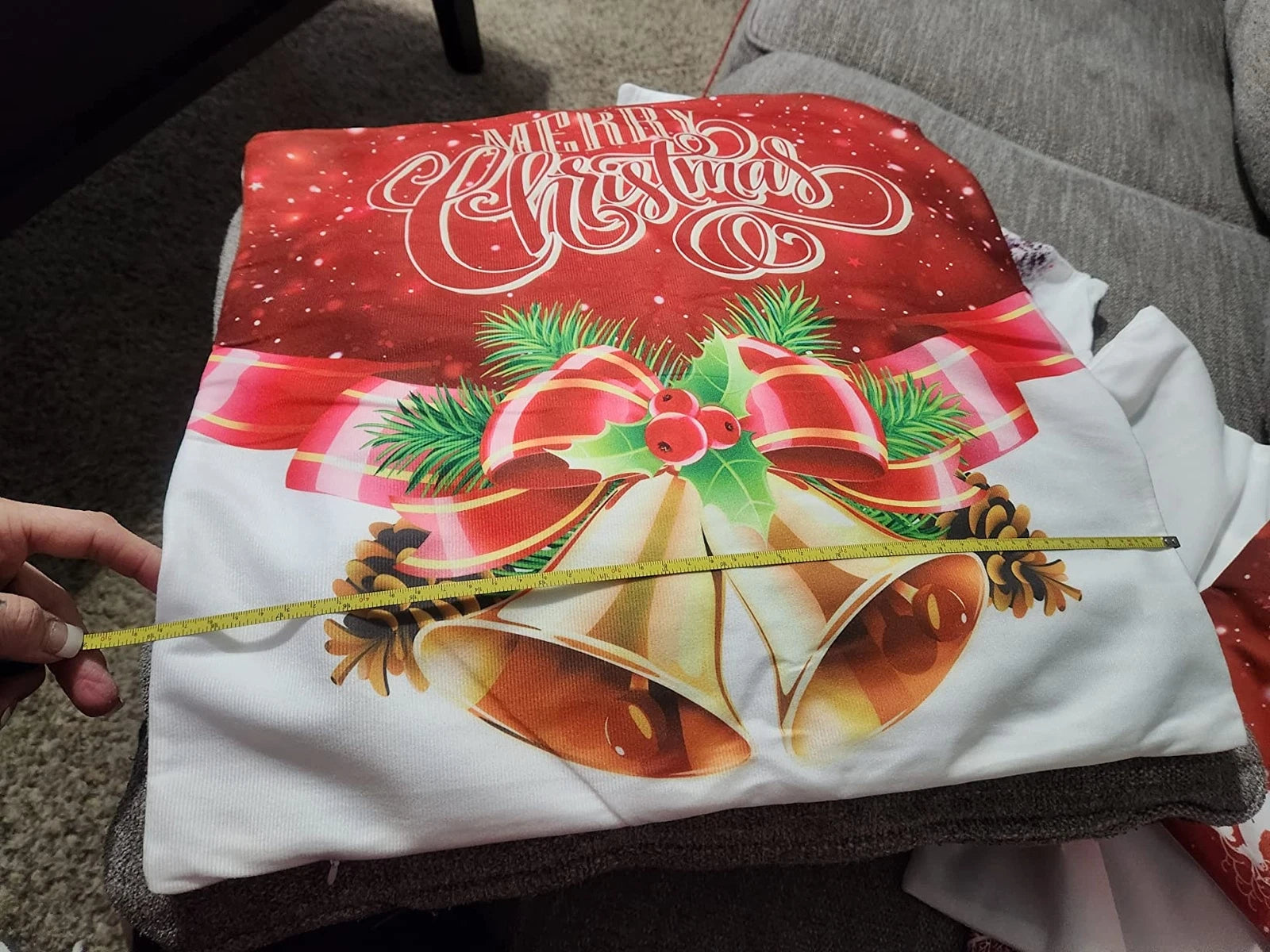 18in Christmas Pillow Case Cover Sofa Pillowcase Cushion Cover Home Decoration