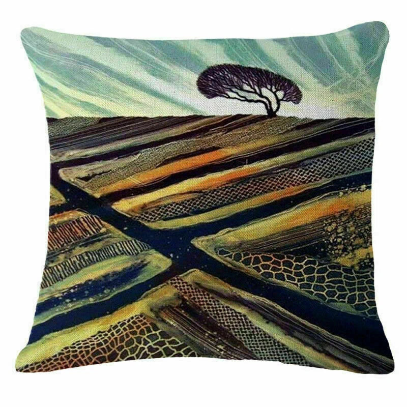 Decor Cushion Home Village Cover Sofa 18" Fashion Case Throw