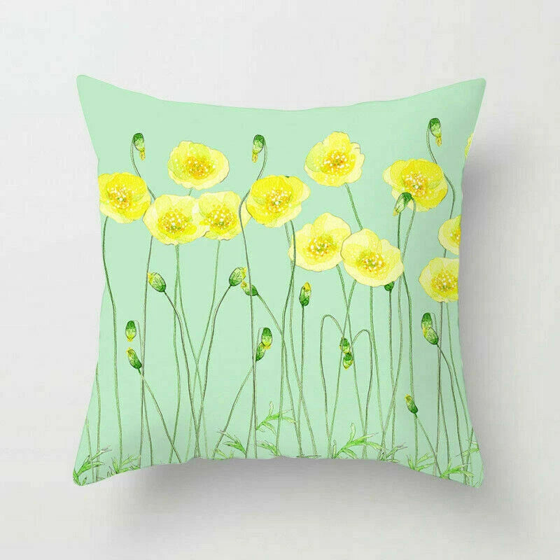Rustic Flower 18inch Pillow Case Sofa Bed Cushion Cover Home Decor